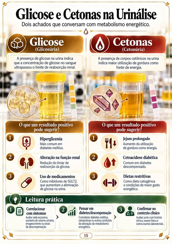 Glicose e Cetonas na Urinálise