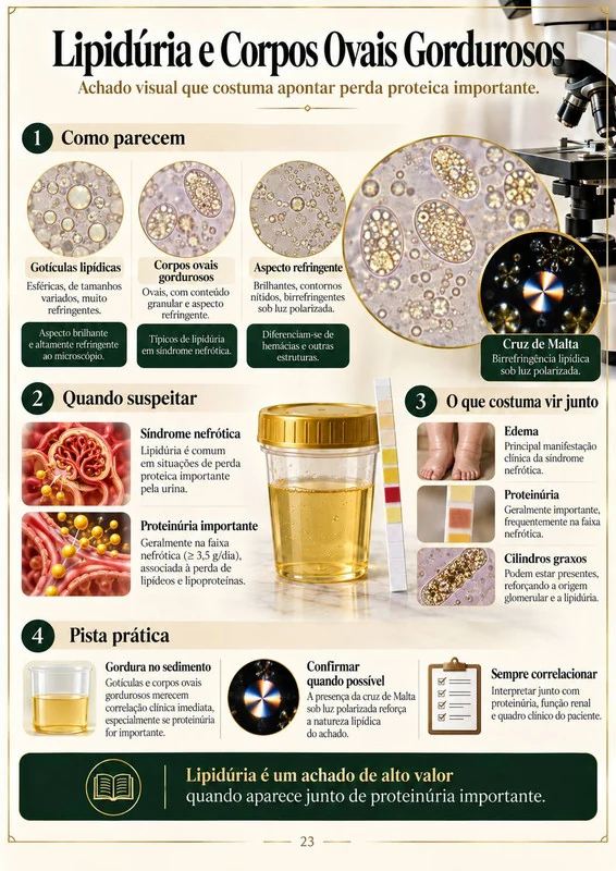 Lipidúria e Corpos Ovais Gordurosos